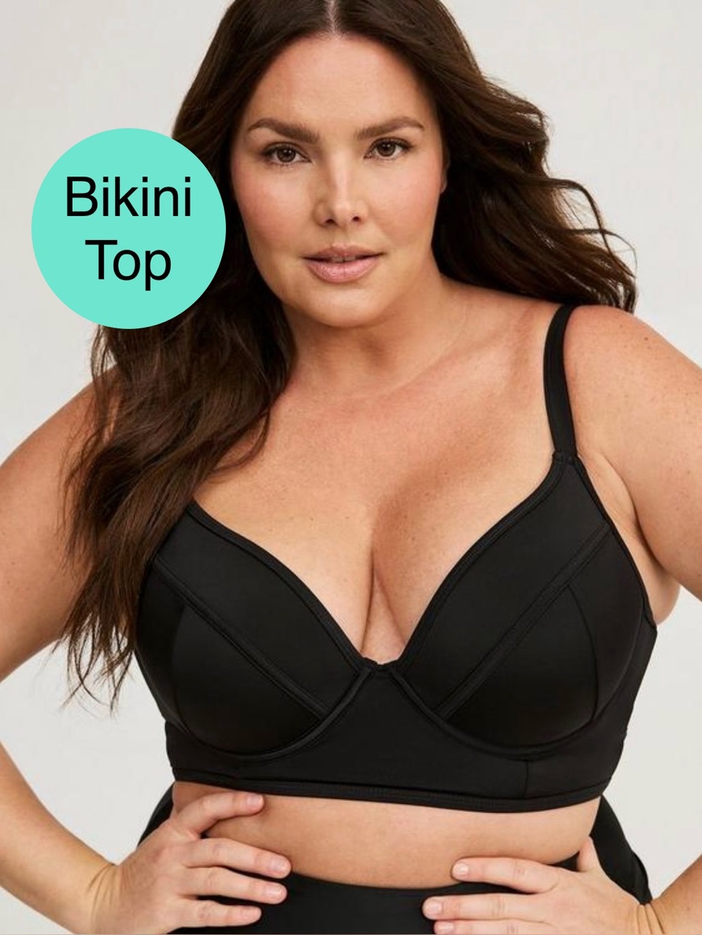 torrid Black Underwire Bikini Top